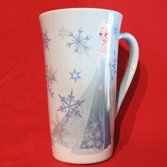 Disney Frozen Elsa Tall Princess Ceramic Coffee Or Tea Mug. 16oz - 6"Tall. Blue. - Picture 4 of 16